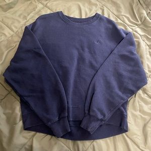 hollister navy blue crew neck